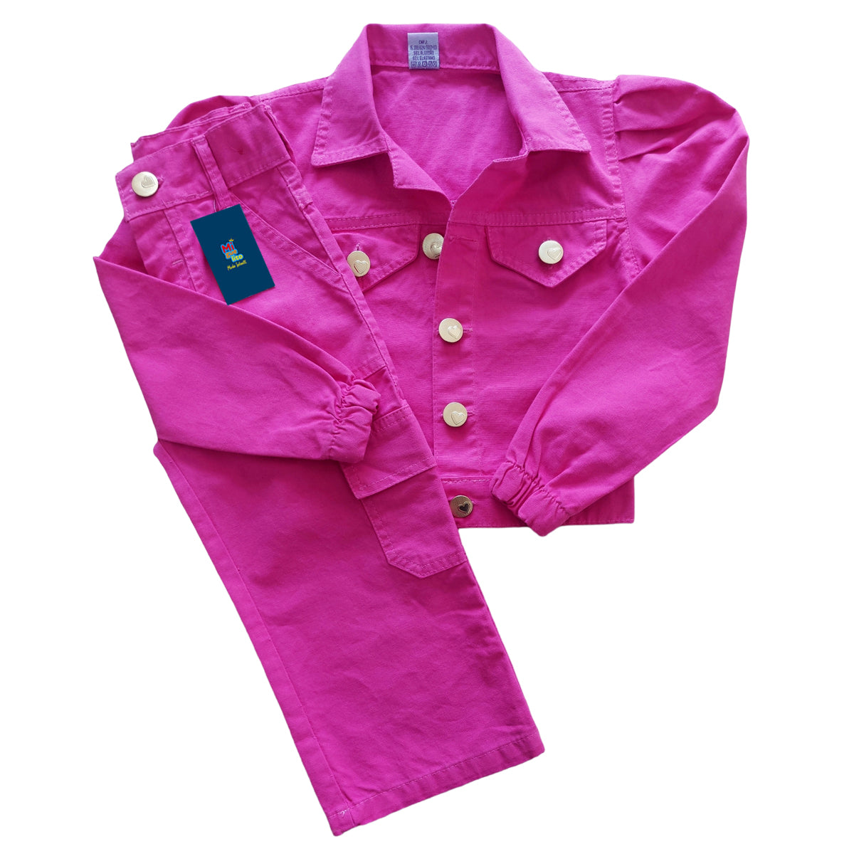 Conjunto Kit Roupa Jaqueta E Calça Menina Estilosa Varias Cores 2 ao 8 anos (Atacado)