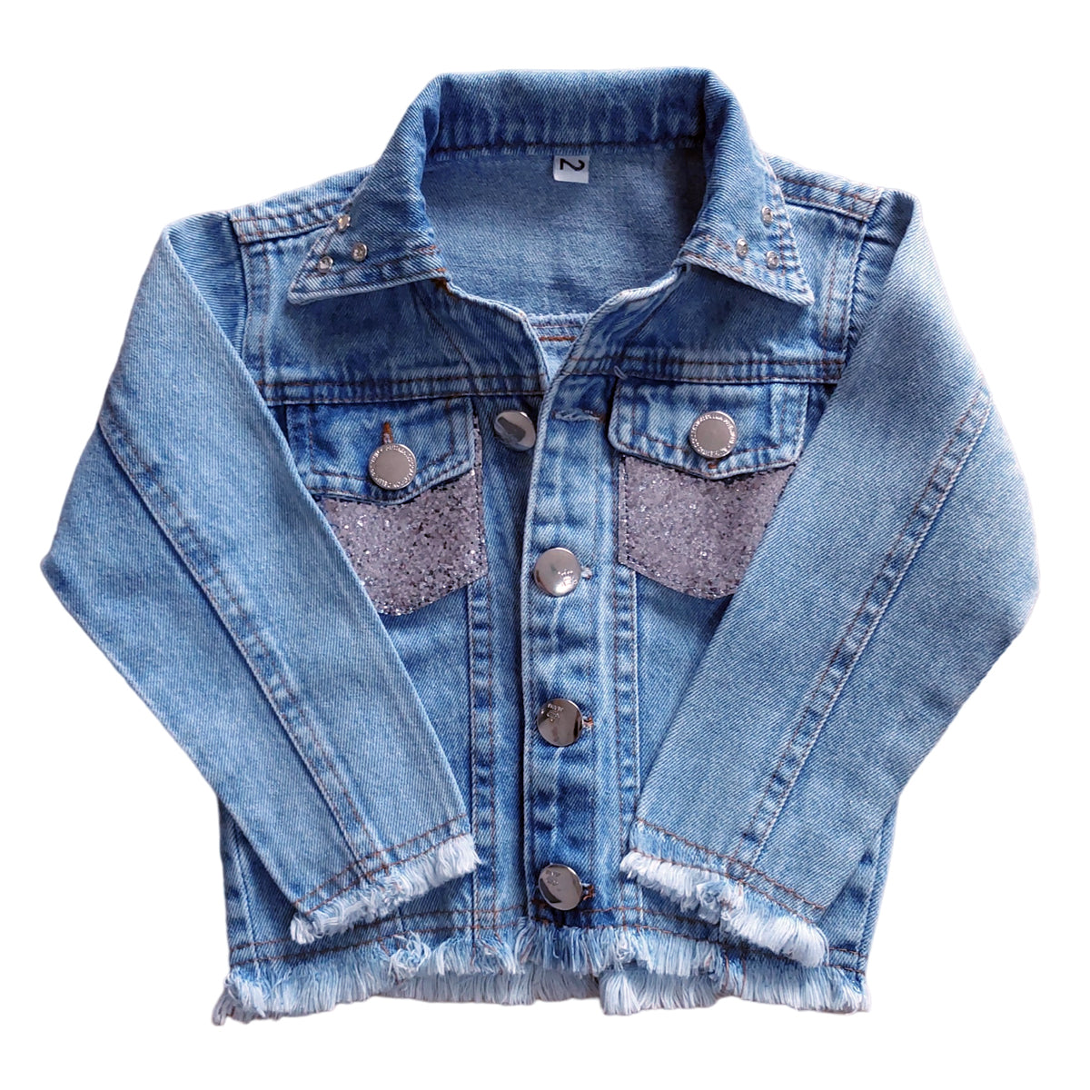 Jaqueta Boiadeira Jeans Feminina com Brilho