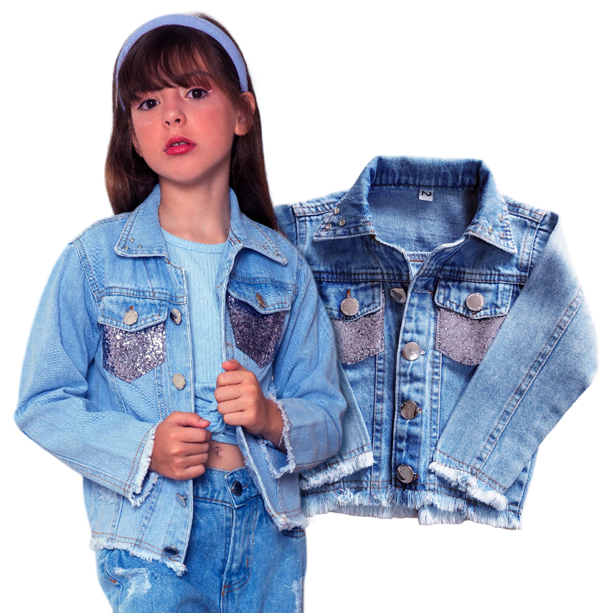 Jaqueta Infantil Menina Juvenil Tamanho 2 A 16 Anos (Atacado)