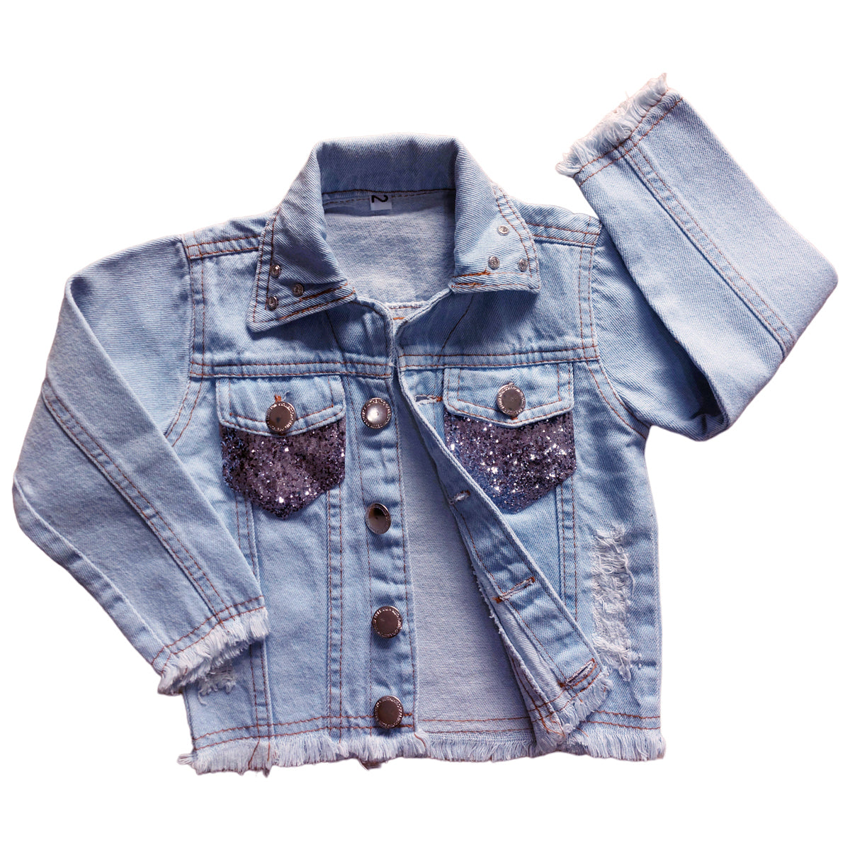 Jaqueta Boiadeira Jeans Feminina com Brilho
