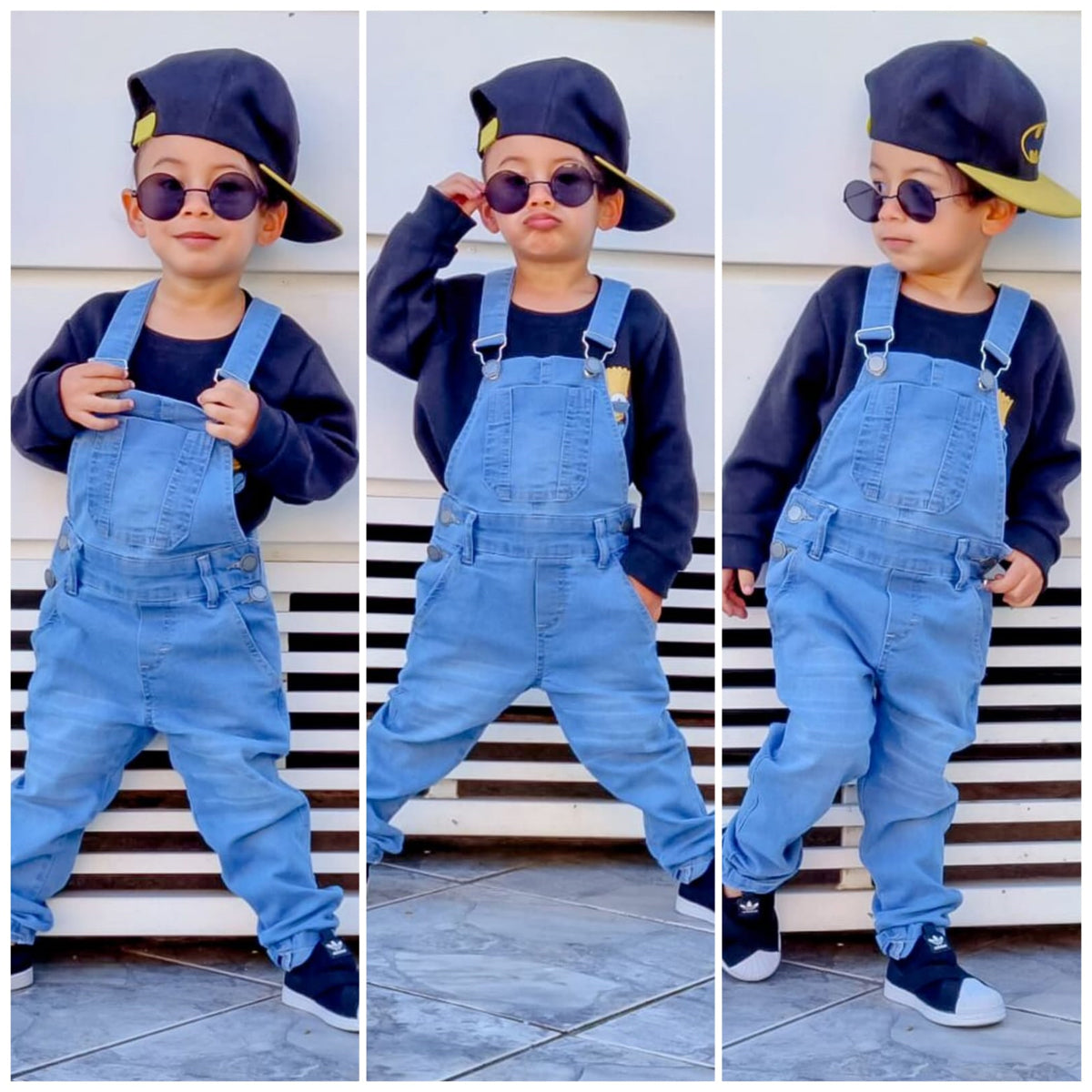 Macacão Calça Jardineira Infantil  Masculino Várias Cores2 ao 8 anos (Atacado)