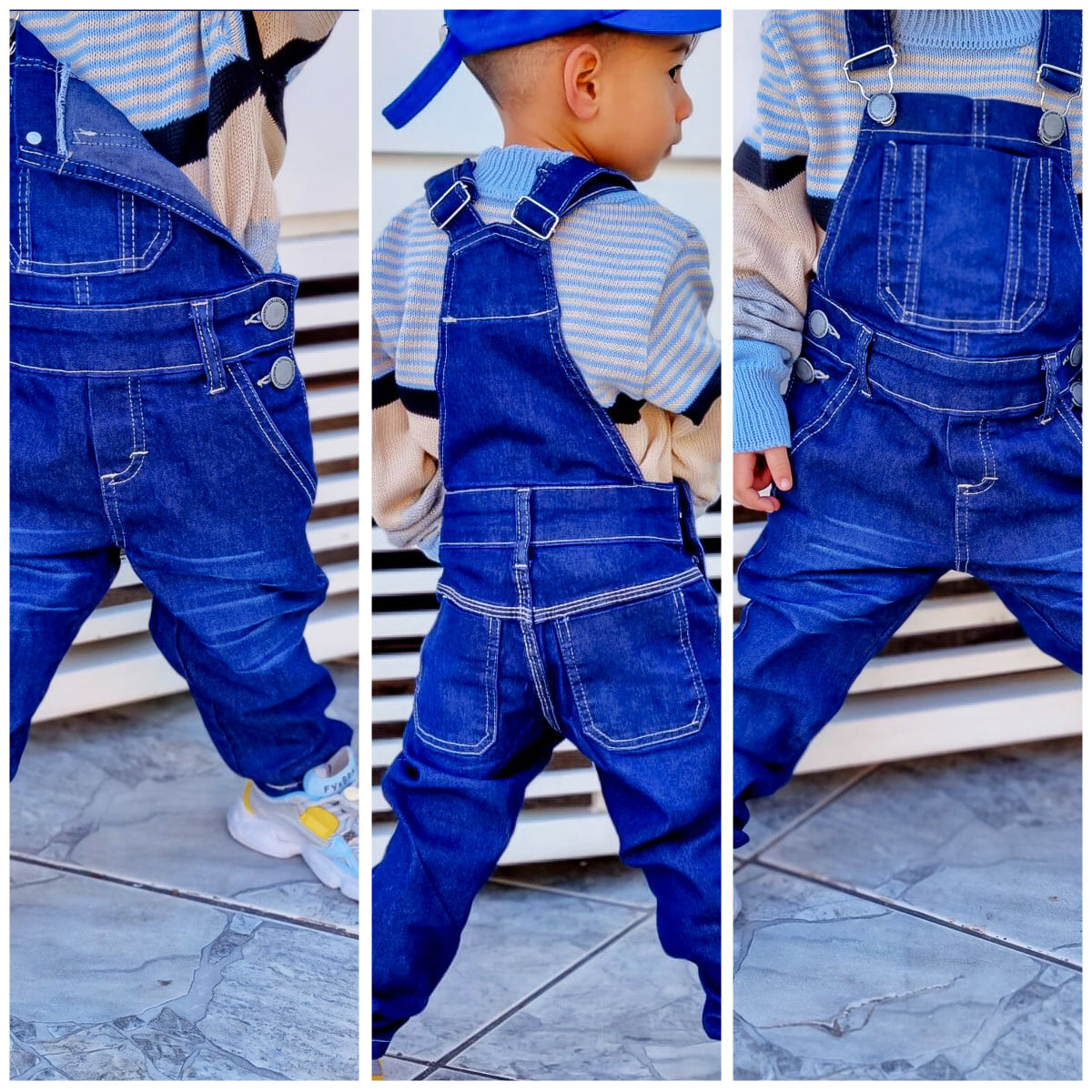 Macacão Calça Jardineira Infantil  Masculino Várias Cores2 ao 8 anos (Atacado)