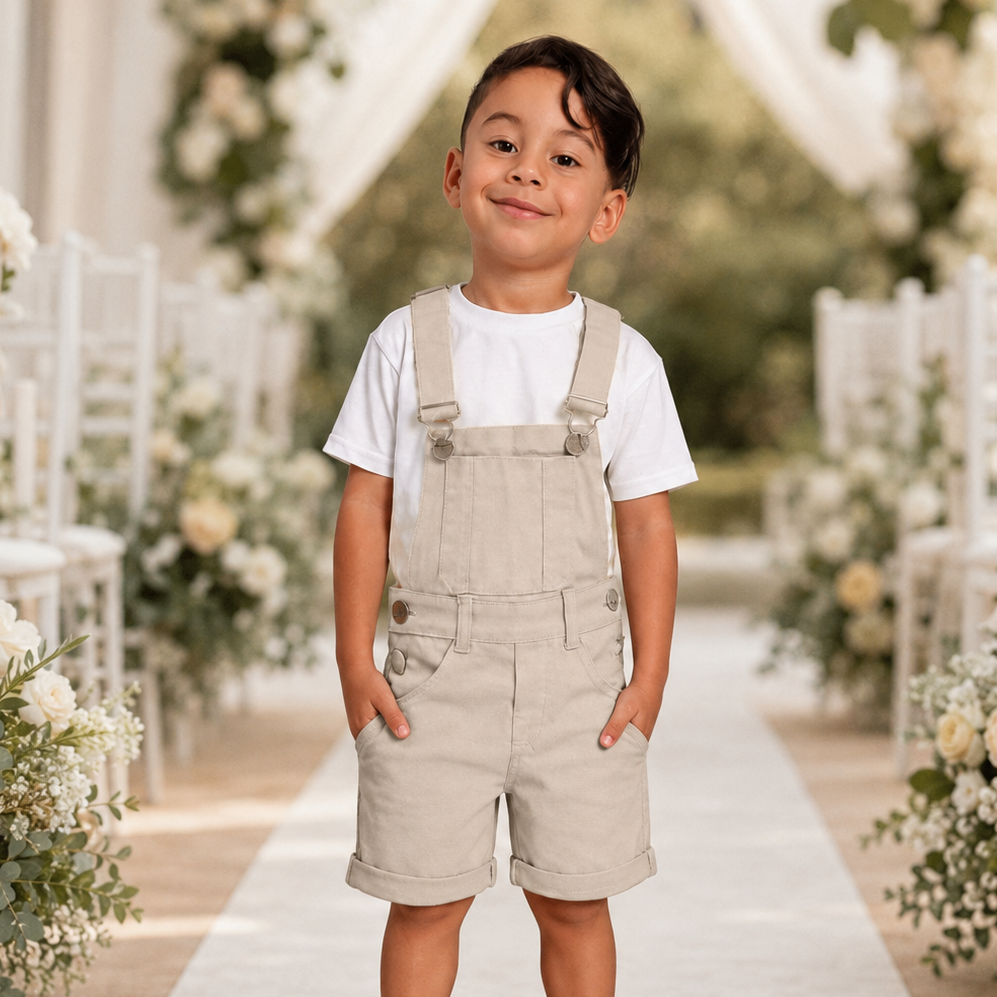 Jardineira Short Infantil Macacão Masculino Menino – foto 17