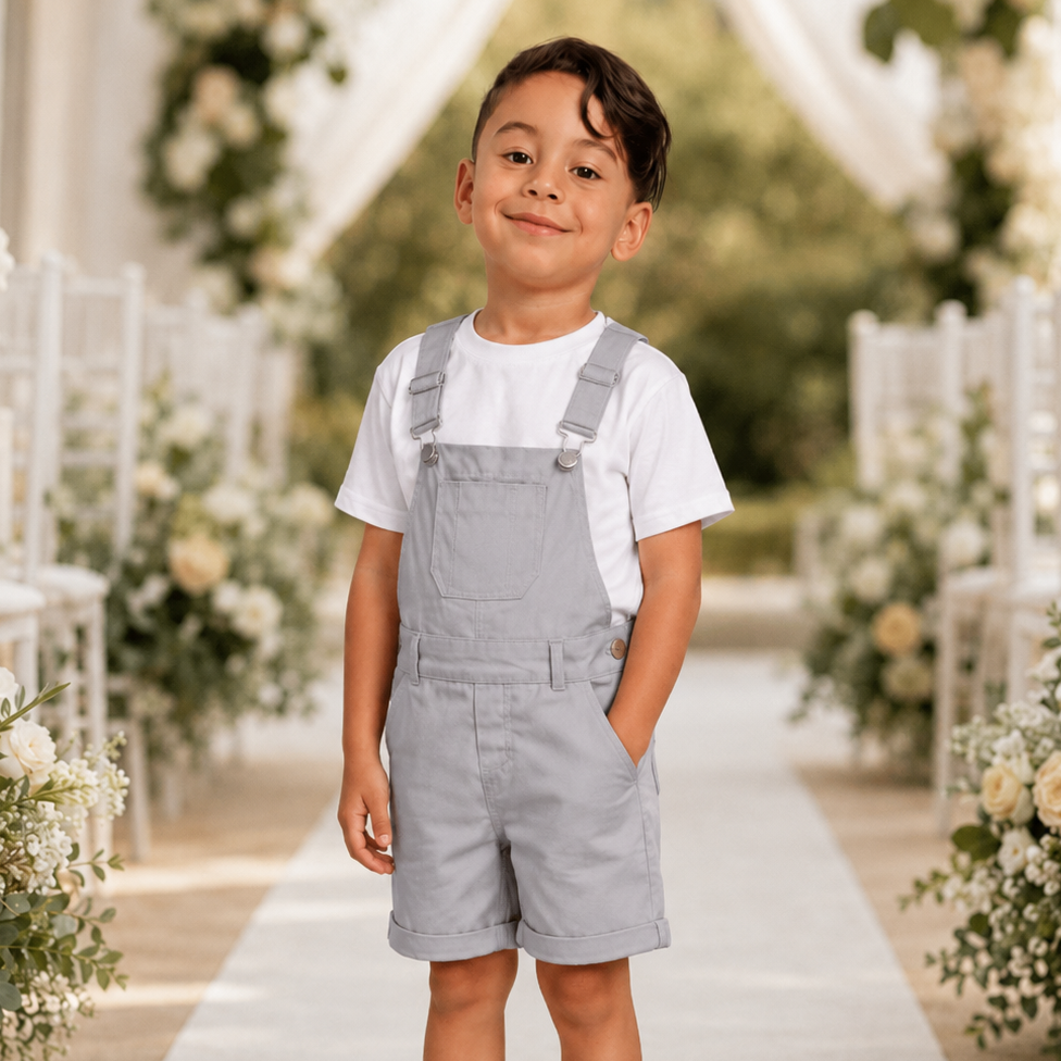 Jardineira Short Infantil Macacão Masculino Menino – foto 14