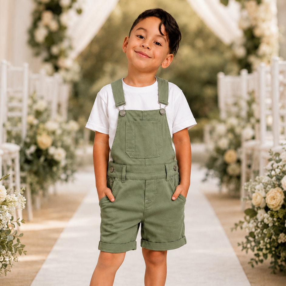 Jardineira Short Infantil Macacão Masculino Menino – foto 12