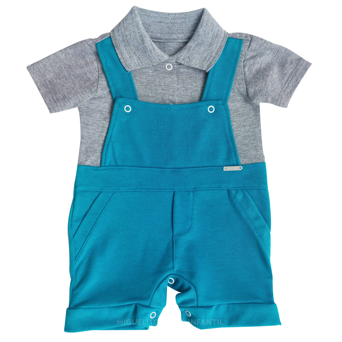 Body Branco Social Manga Curta Pajem Menino Festa Casamento PMG (Atacado)