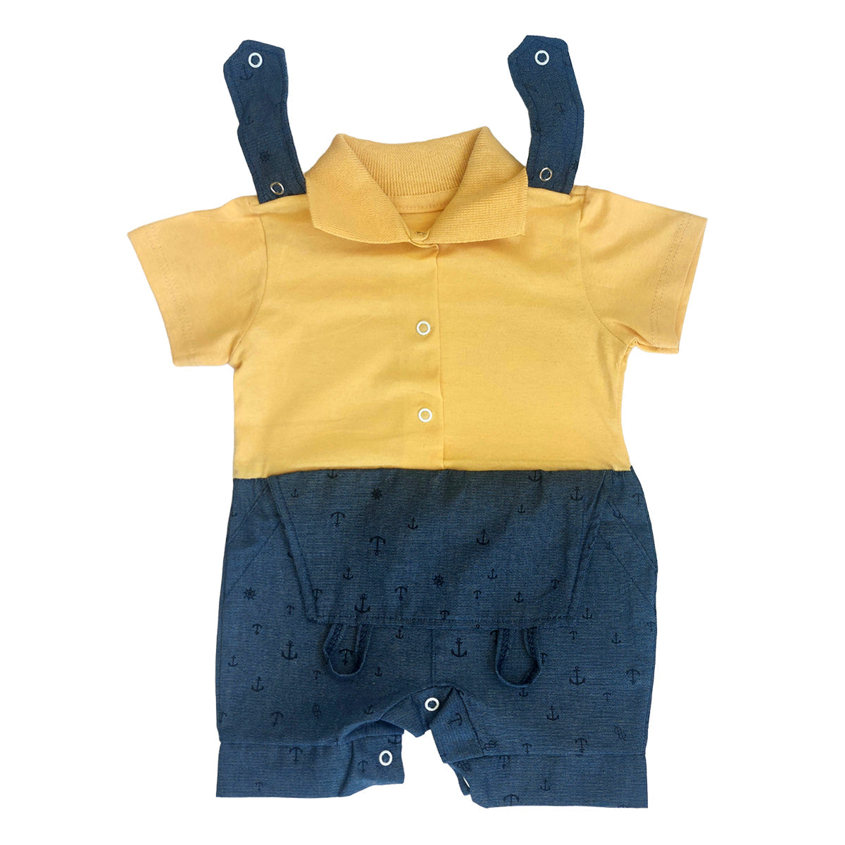 Roupa Bebê Jardineira Ensaio Fotográfico Mêsversário - Macacão Polo (Atacado)