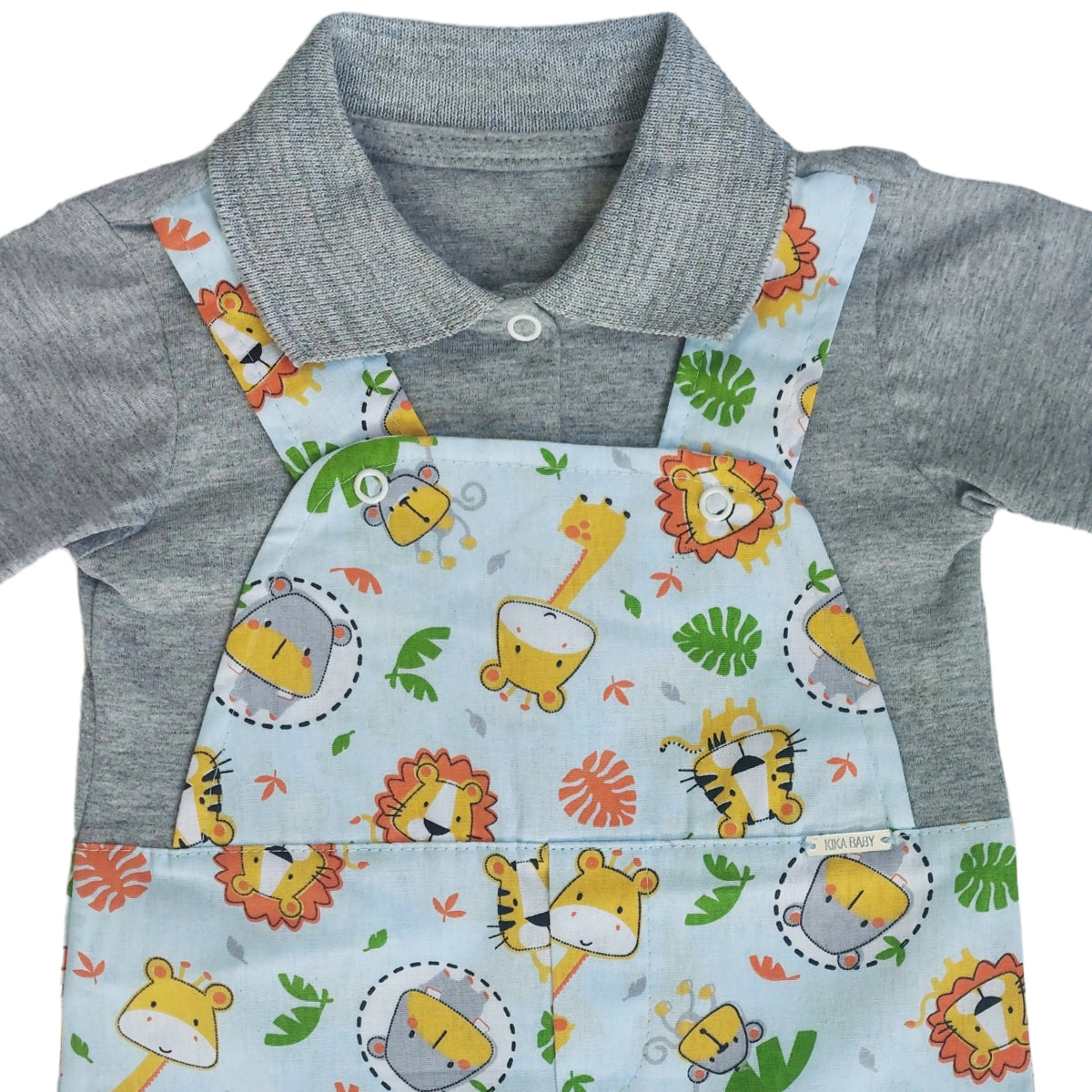 Roupa Bebê Jardineira Ensaio Fotográfico Mêsversário - Macacão Polo