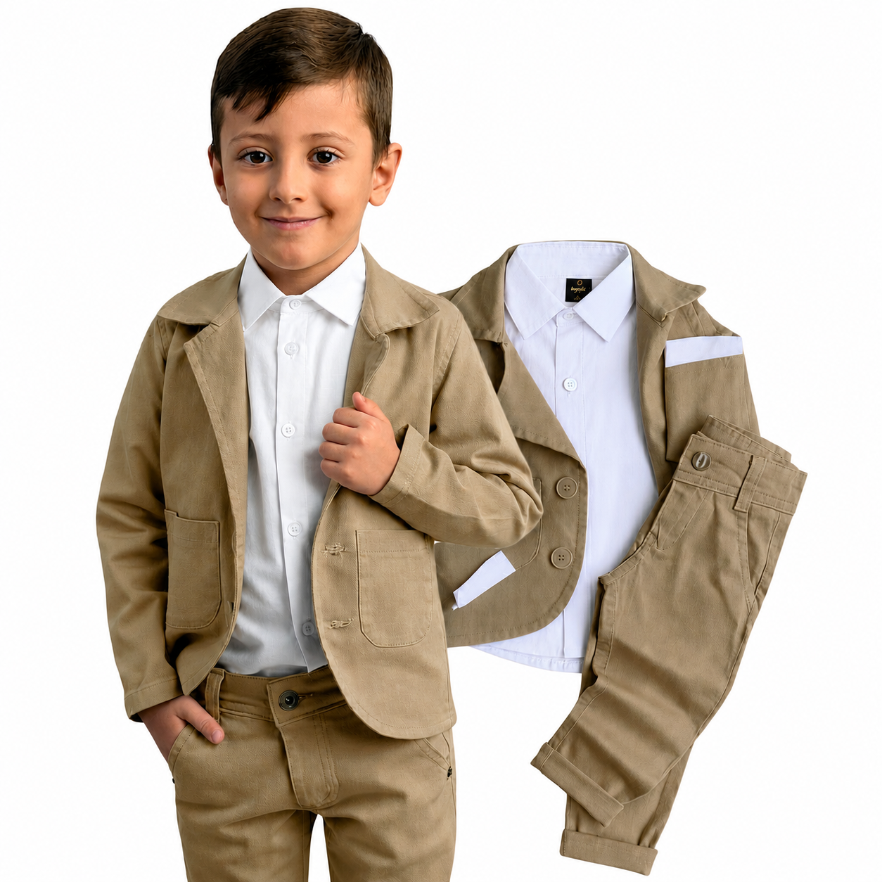 Conjunto Blazer Sarja 3 peças - Calça - Camisa e Blazer 1 ao 16 anos