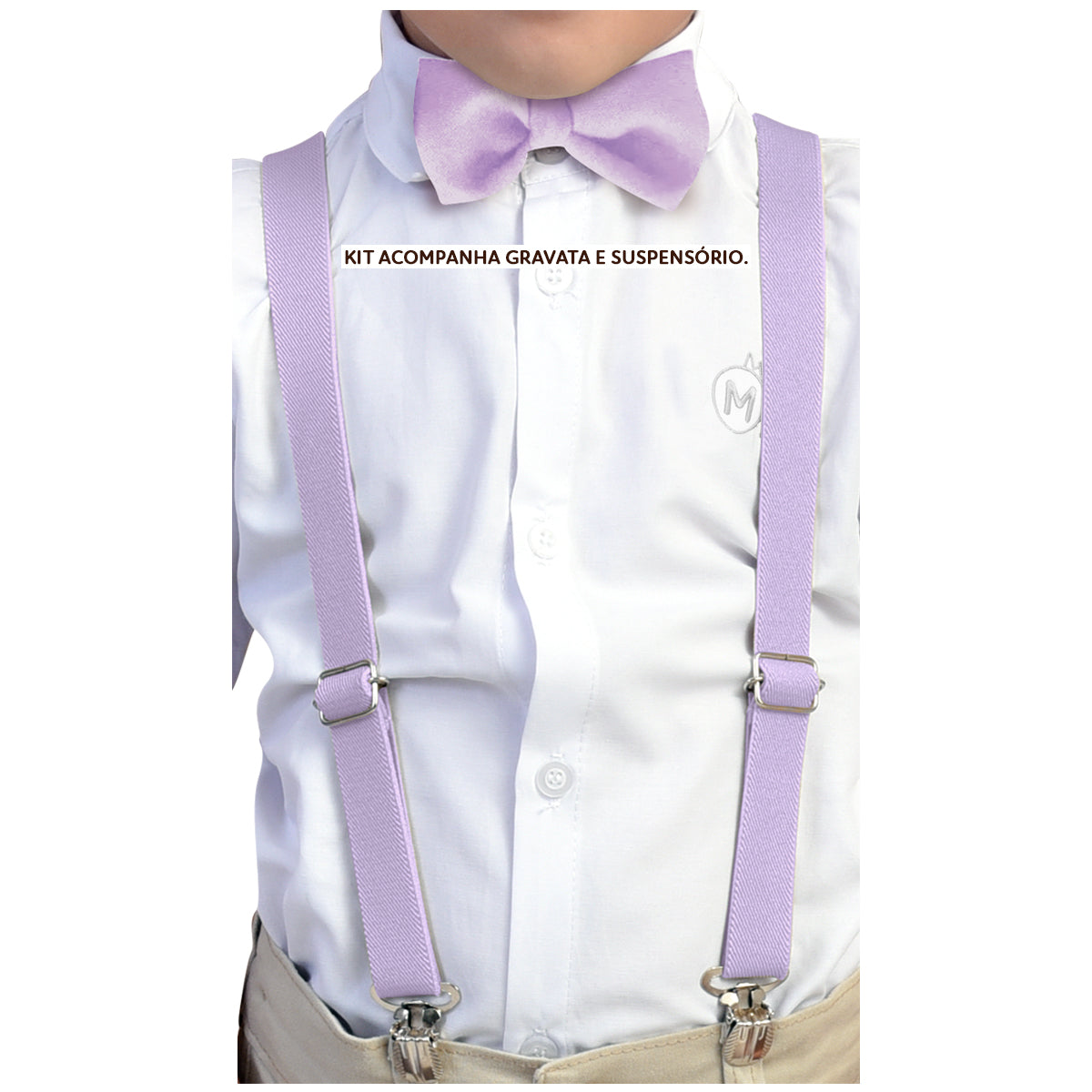 Kit Gravata Borboleta e Suspensório - INFANTIL Várias Cores - Envio Rápido (Atacado)