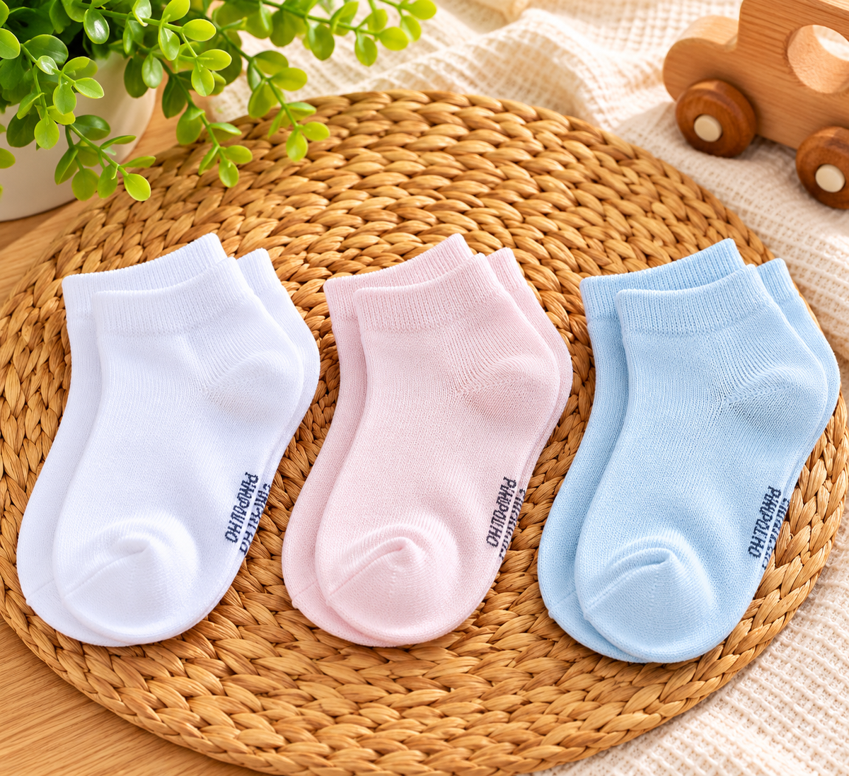 Kit 3 Meias Lisa Infantil