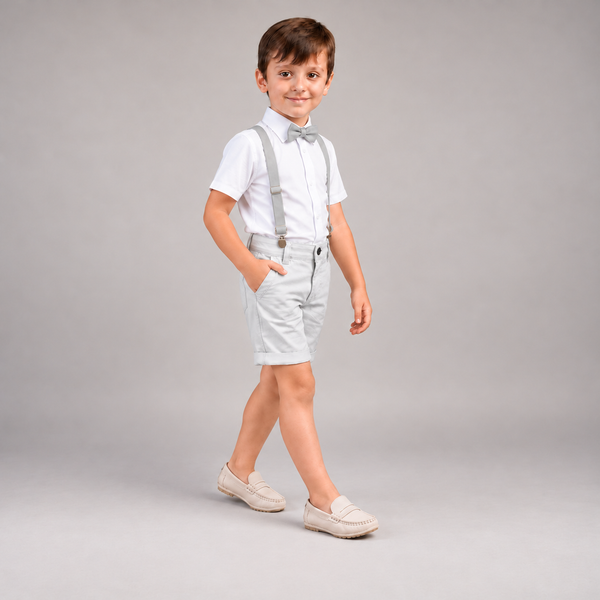 Conjunto Pajem Manga Curta Infantil