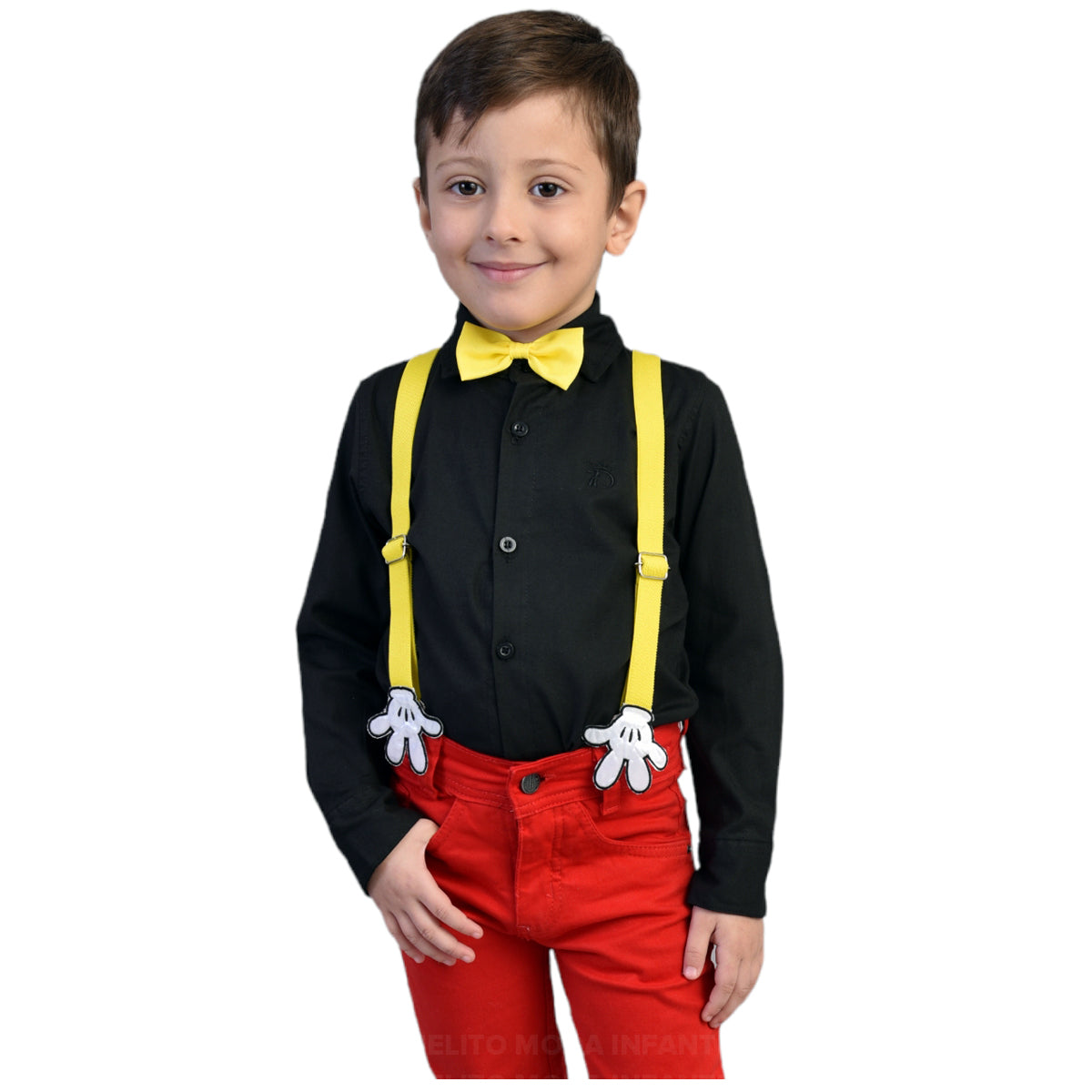 Roupa Mickey Infantil - Festa Aniversário Menino Bebê Inverno (Atacado)