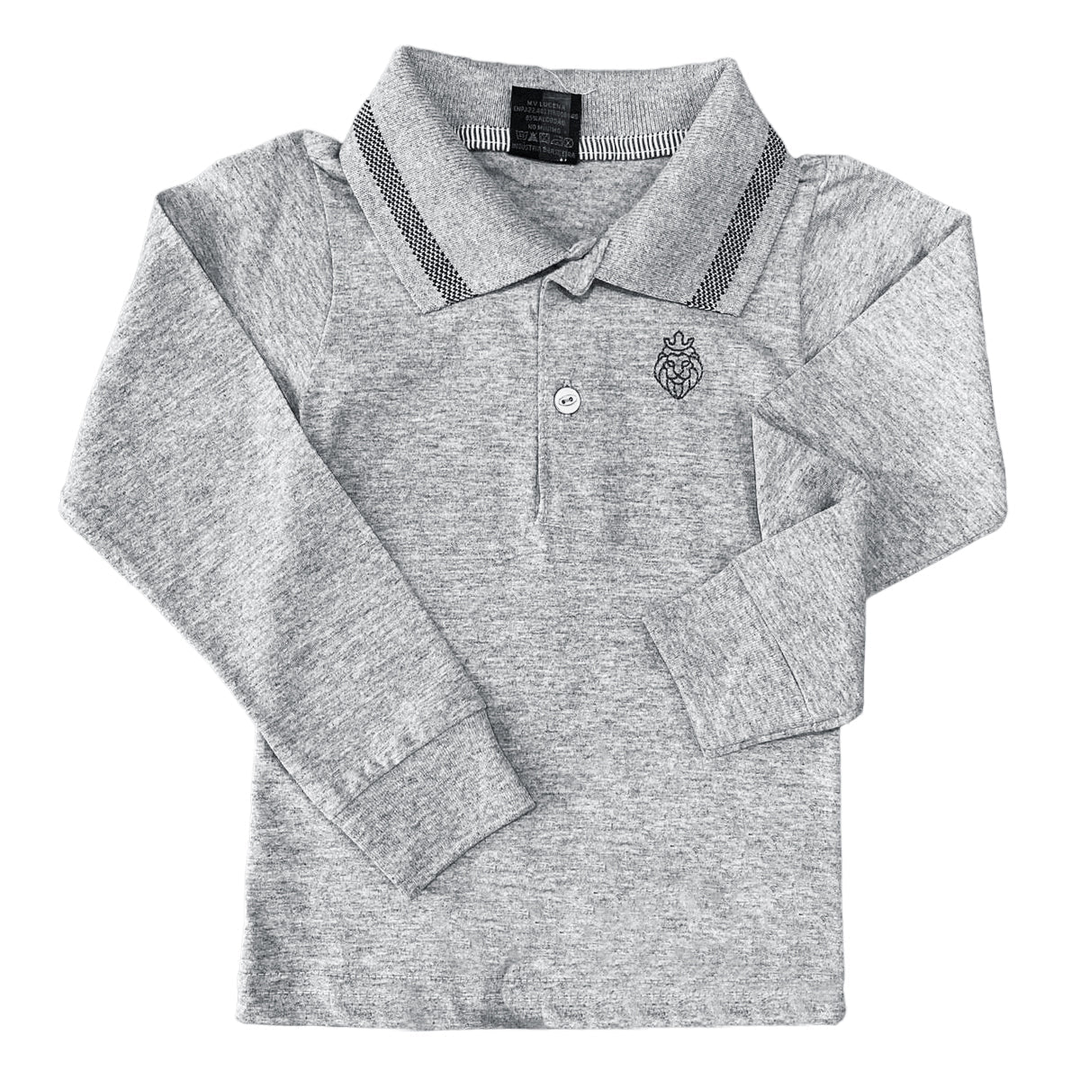 Camisa Polo De Manga Longa infantil Diversas cores Envio Imediato (Atacado)