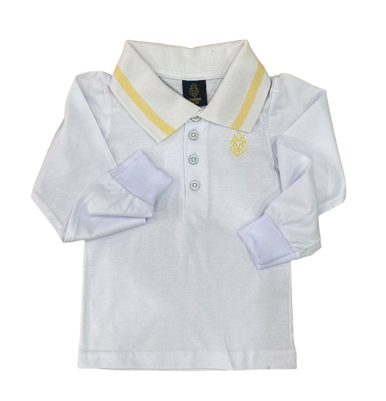 Camisa Polo De Manga Longa infantil Diversas cores Envio Imediato (Atacado)