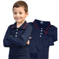 Camisa Polo De Manga Longa infantil Diversas cores Envio Imediato