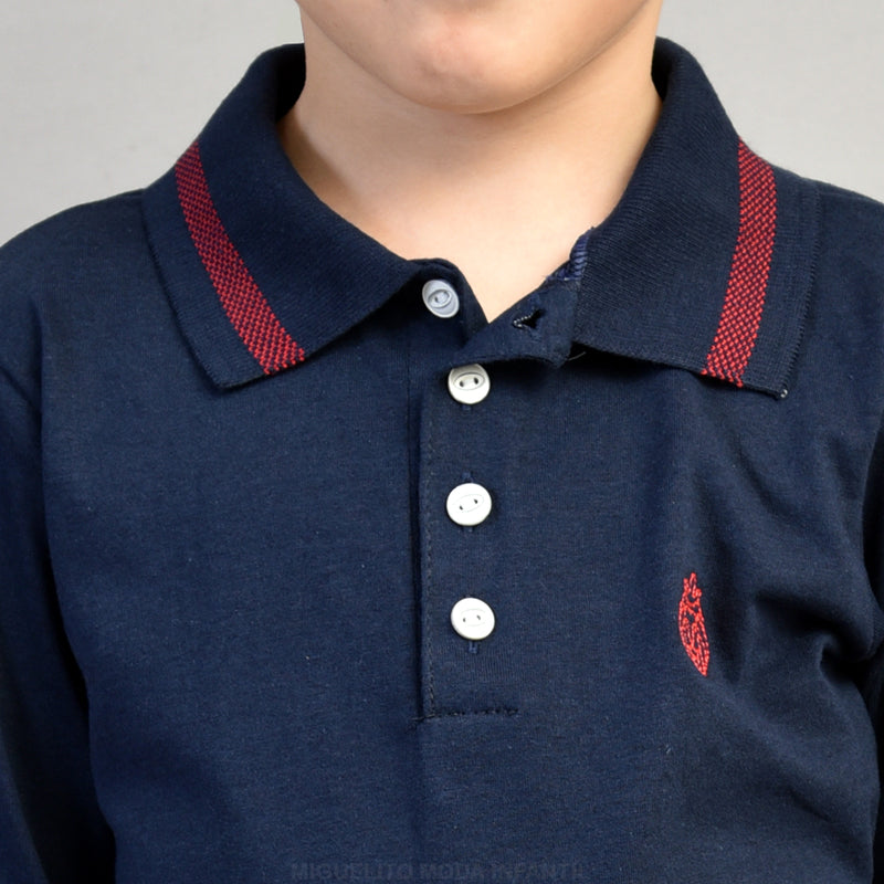 Camisa Polo De Manga Longa infantil Diversas cores Envio Imediato