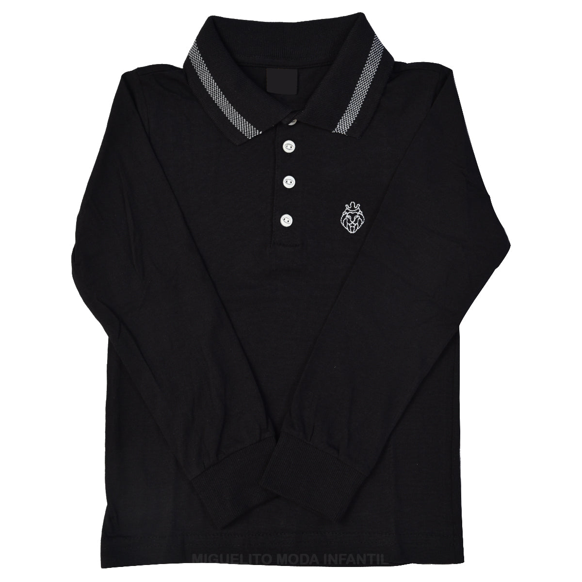 Camisa Polo De Manga Longa infantil Diversas cores Envio Imediato (Atacado)