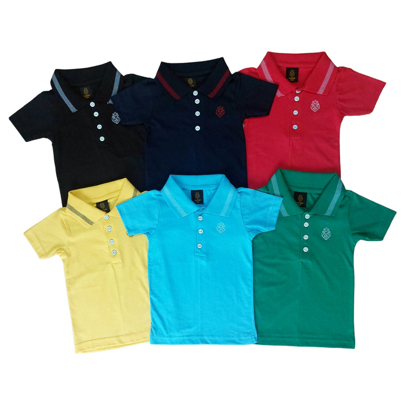 Camisa Polo infantil Diversas cores Envio Imediato