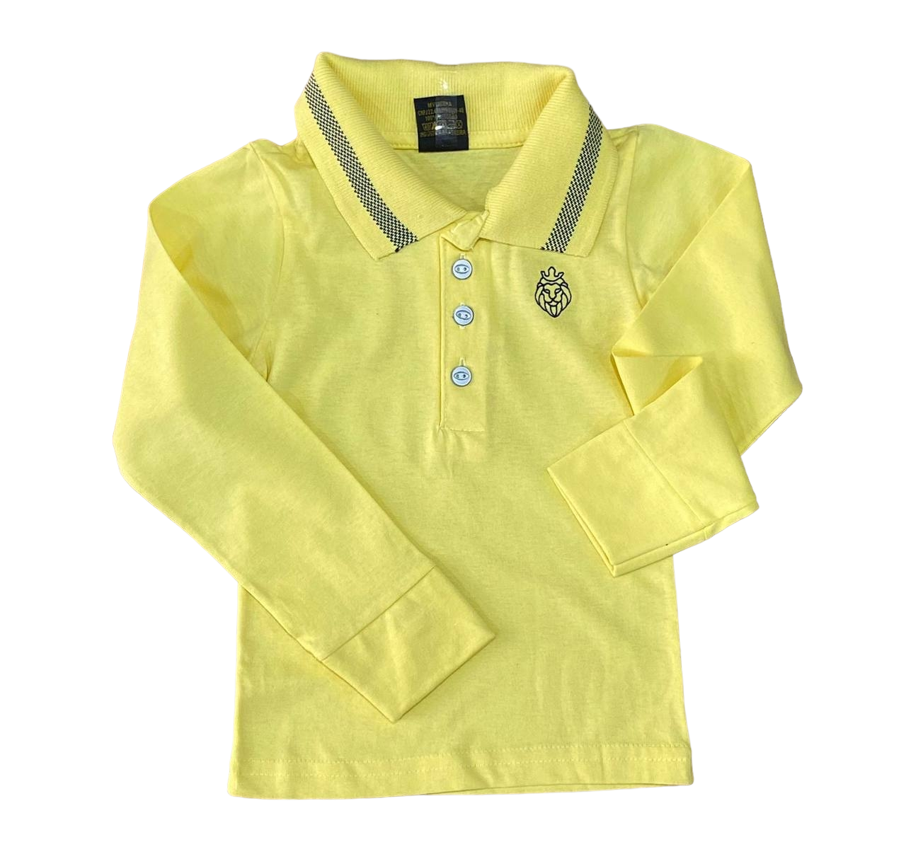 Camisa Polo De Manga Longa infantil Diversas cores Envio Imediato (Atacado)