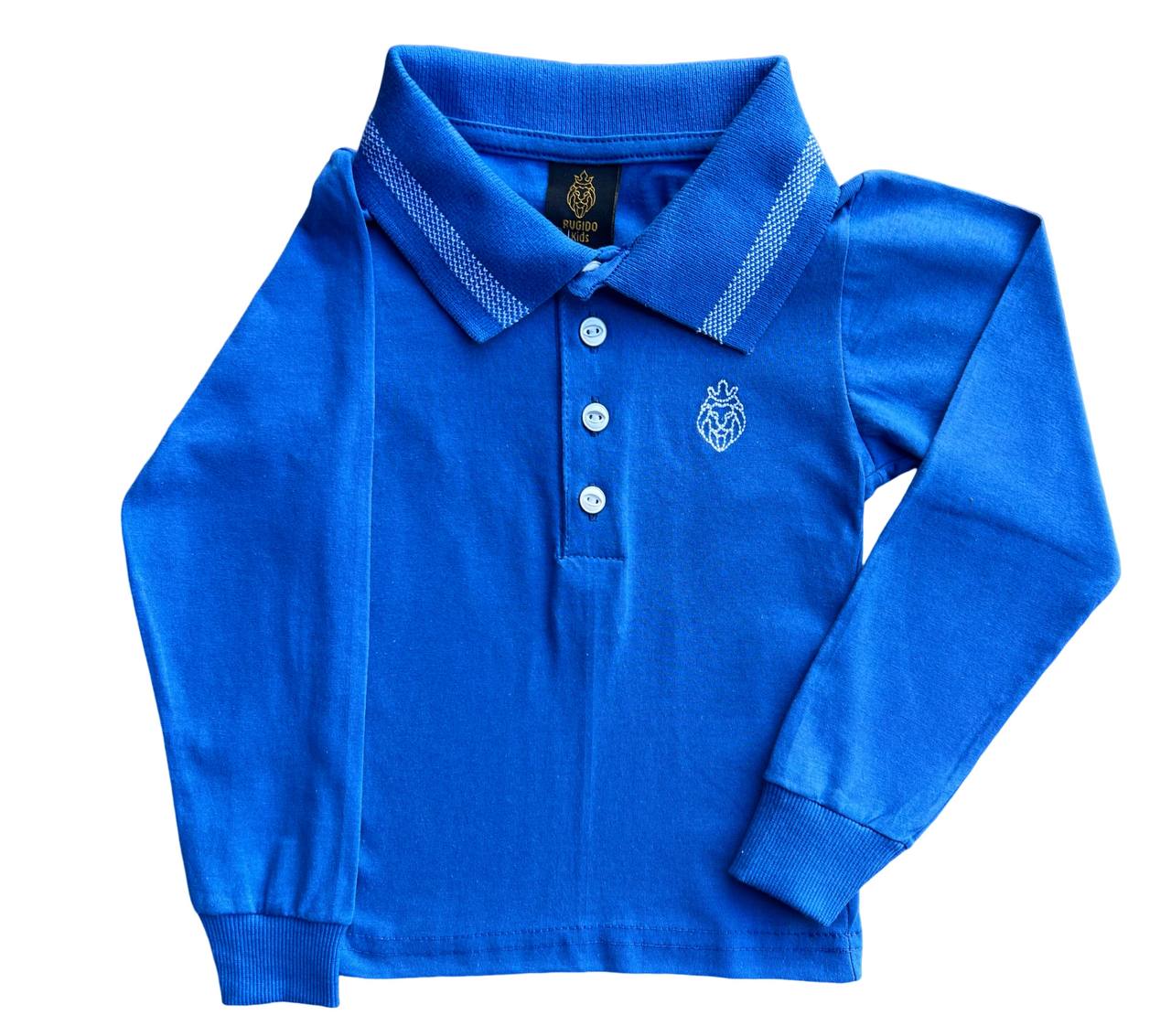 Camisa Polo De Manga Longa infantil Diversas cores Envio Imediato (Atacado)