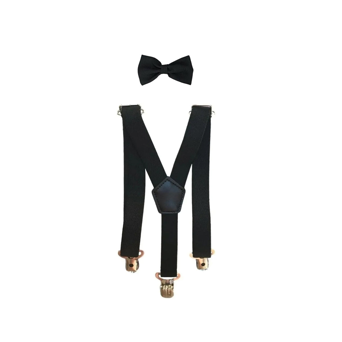 Conjunto Pajem Infantil para Casamento | Suspensório e Gravata - Manga Curta