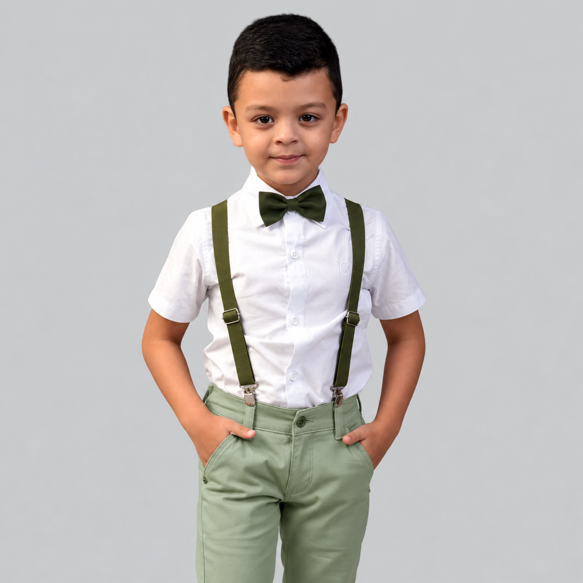 Conjunto Verde Oliva Calça e Camisa Manga Curta