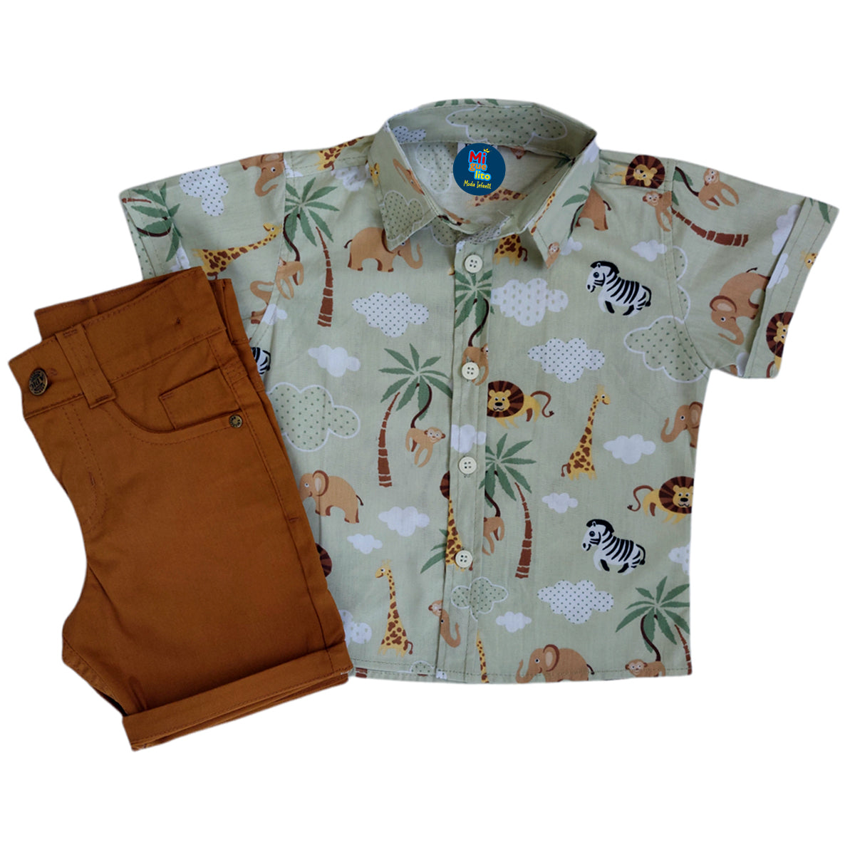 Roupa Temática Safari - Festa Aniversário Rei Leão 1 ano Infantil (Atacado)