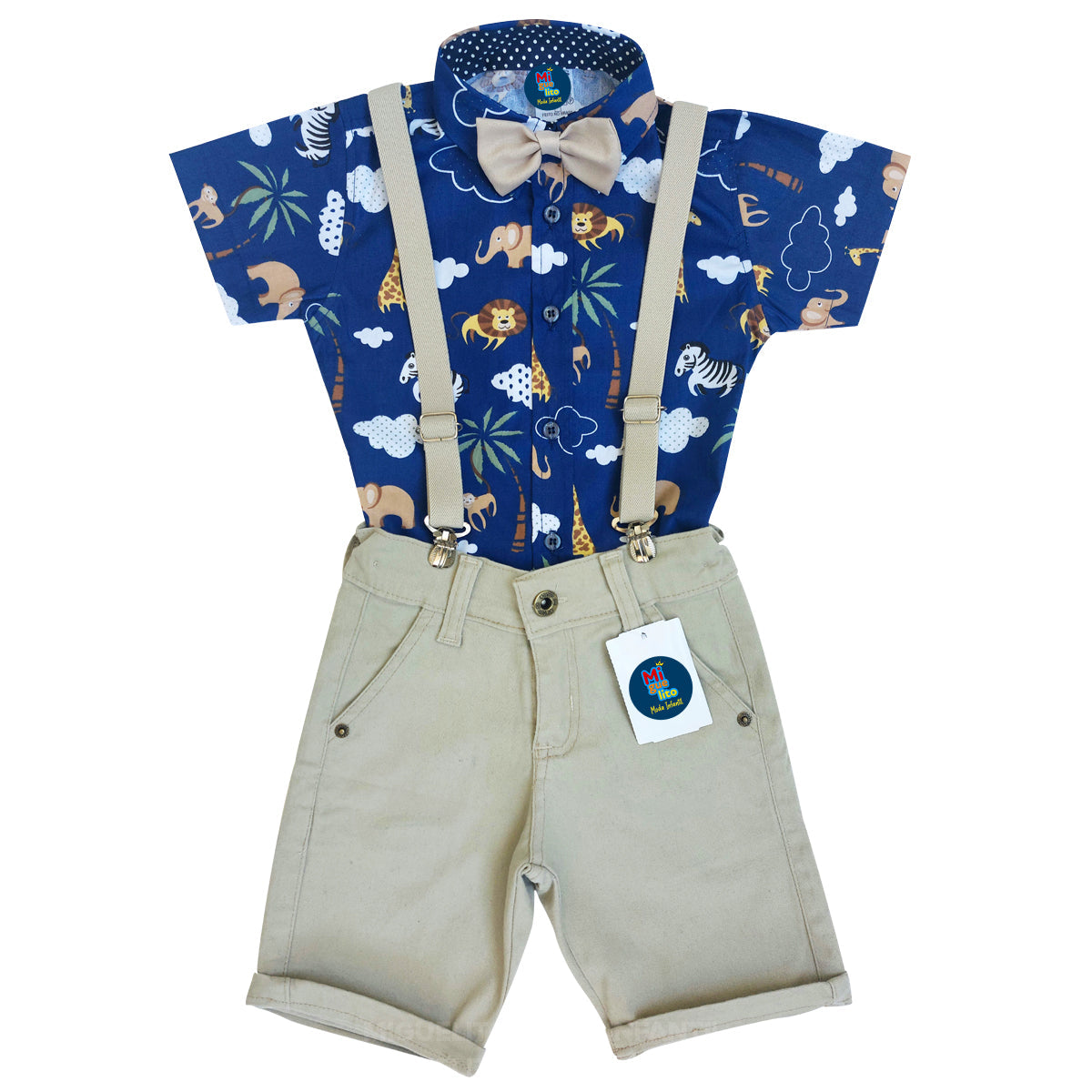 Roupa Festa Infantil Safari Arca De Noé Bege Rei Leão Bebê (Atacado)