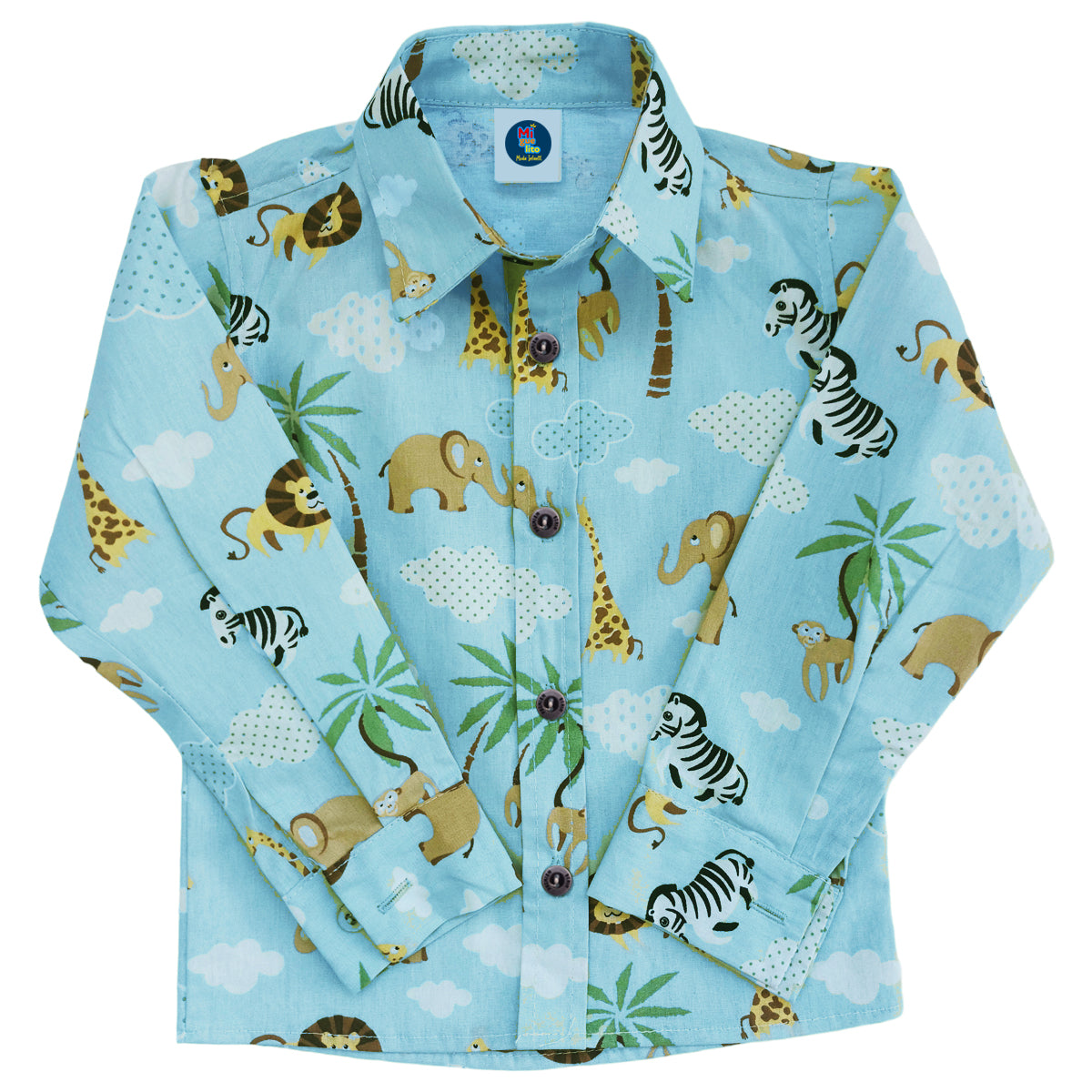 Camisa Manga Longa Safari Bebê