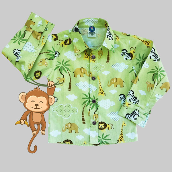 Camisa Manga Longa Safari Bebê