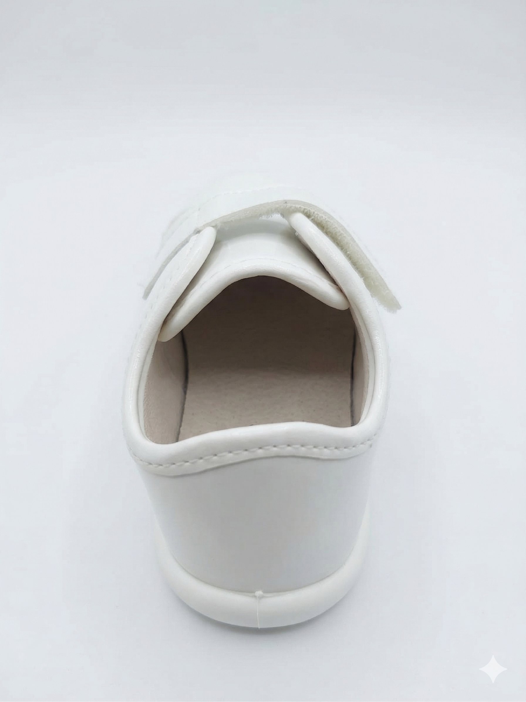 Sapato Infantil Pimpolho Branco em Verniz com Velcro Casamento