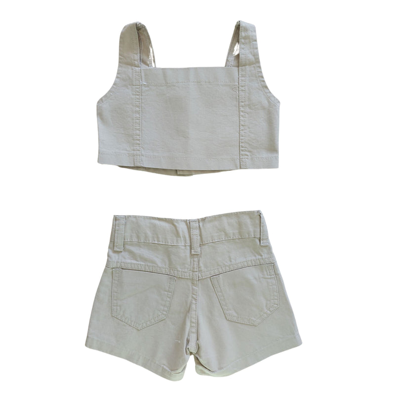 Conjunto Short & Cropped Sarja Garotas Menina Bloguerinhas