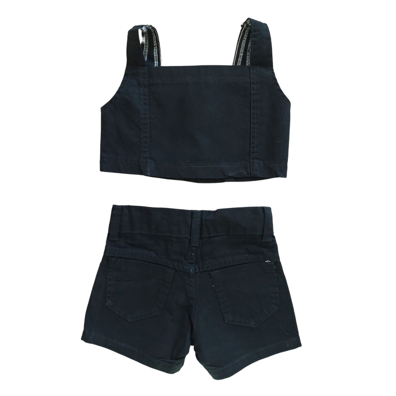 Conjunto Short & Cropped Sarja Garotas Menina Bloguerinhas