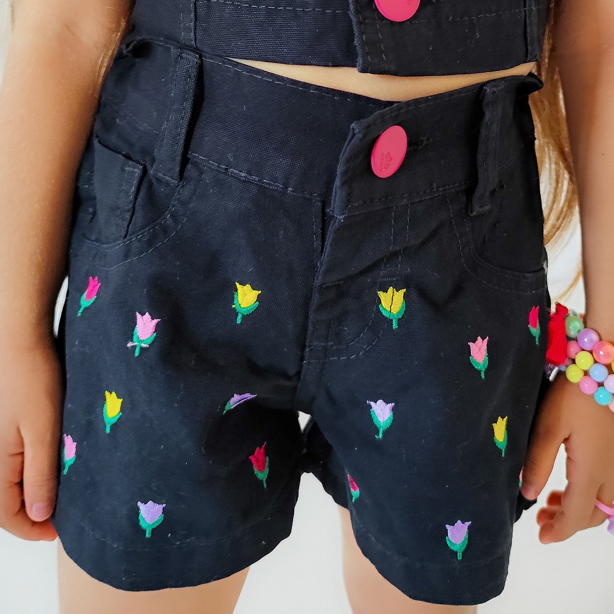 Conjunto Short & Cropped Sarja Garotas Menina Bloguerinhas (Atacado)