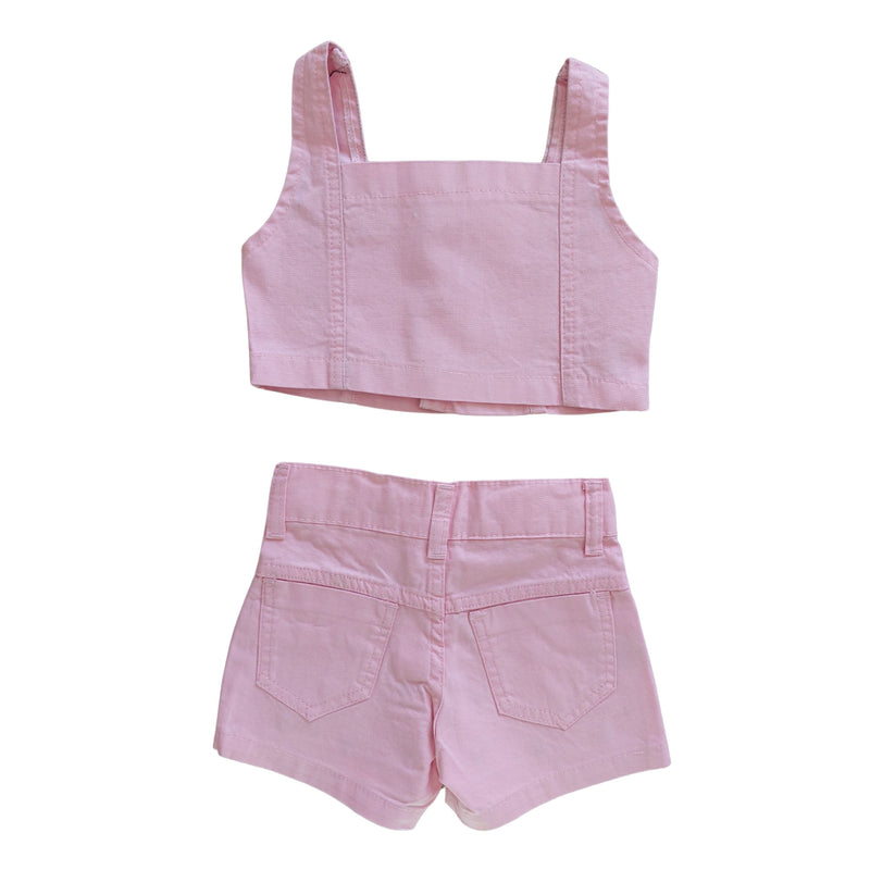 Conjunto Short & Cropped Sarja Garotas Menina Bloguerinhas