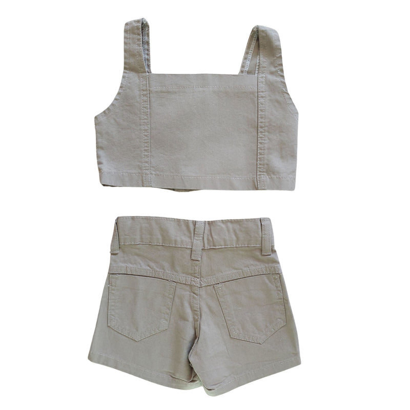 Conjunto Short & Cropped Sarja Garotas Menina Bloguerinhas