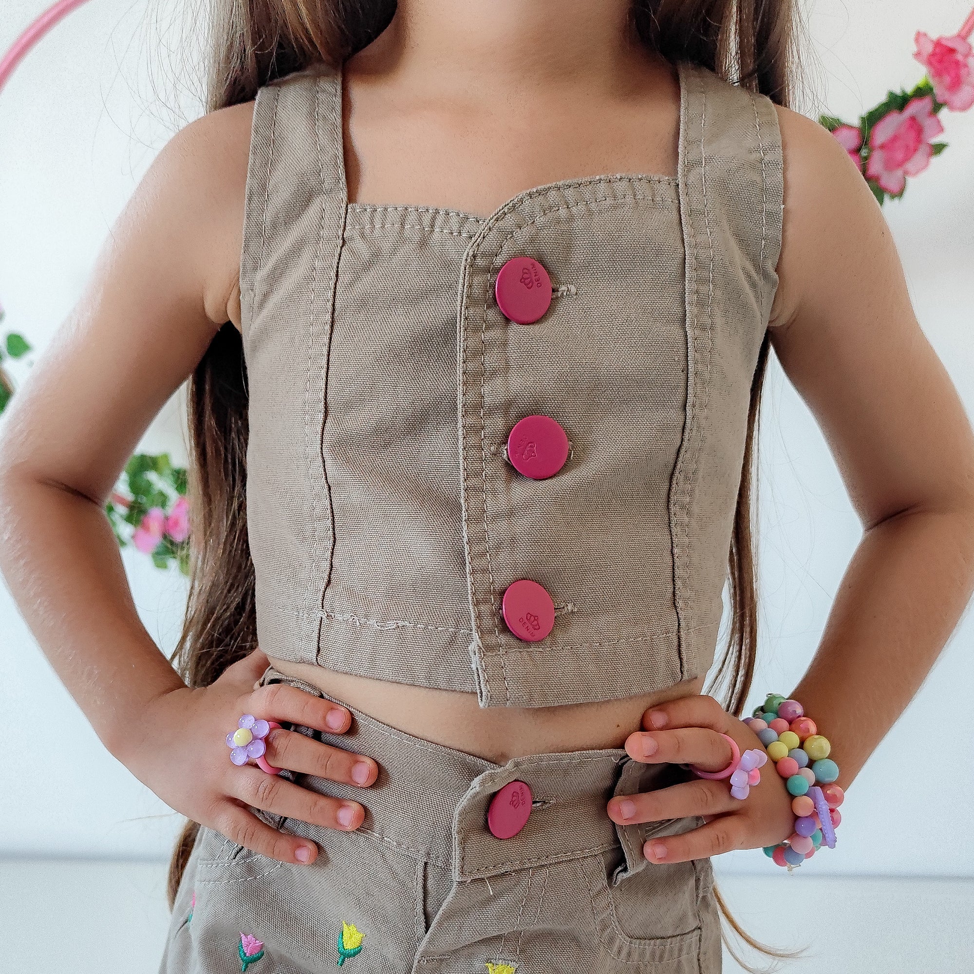 Conjunto Short & Cropped Sarja Garotas Menina Bloguerinhas (Atacado)