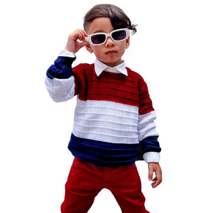 Suéter Infantil Casaco Quentinho Inverno 3 Cores 2 ao 12 anos (Atacado)