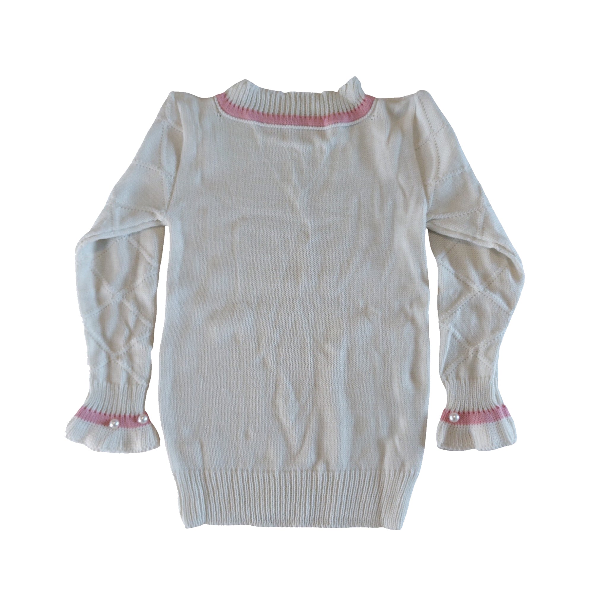 Suéter feminino tricô casaco infantil lã quentinho para meninas (Atacado)