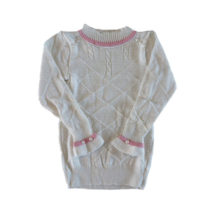 Suéter feminino tricô casaco infantil lã quentinho para meninas (Atacado)