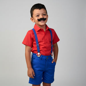 Roupa Temática Fantasia Infantil Menino Mario Bross - Aniversário