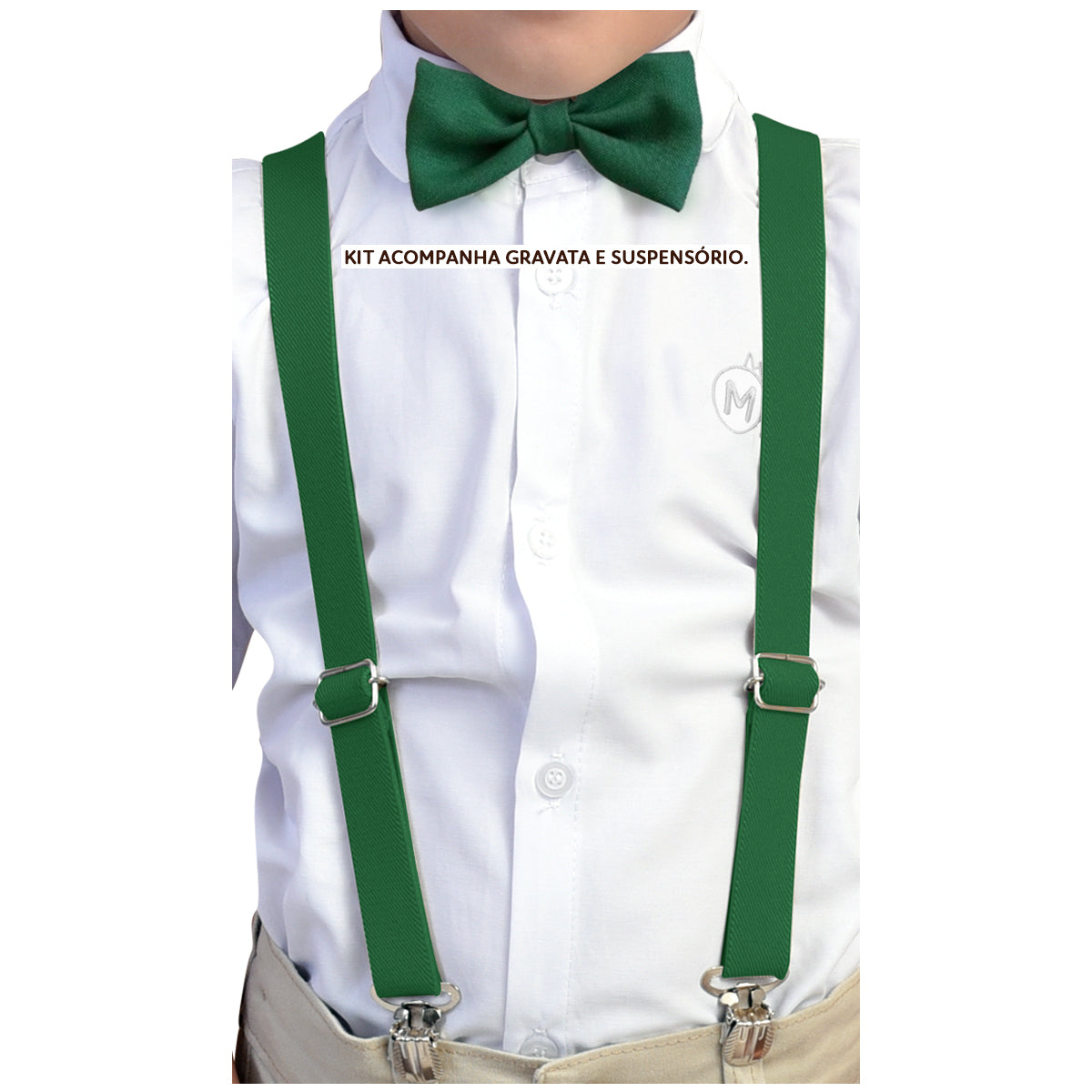 Kit Gravata Borboleta e Suspensório - INFANTIL Várias Cores - Envio Rápido (Atacado)