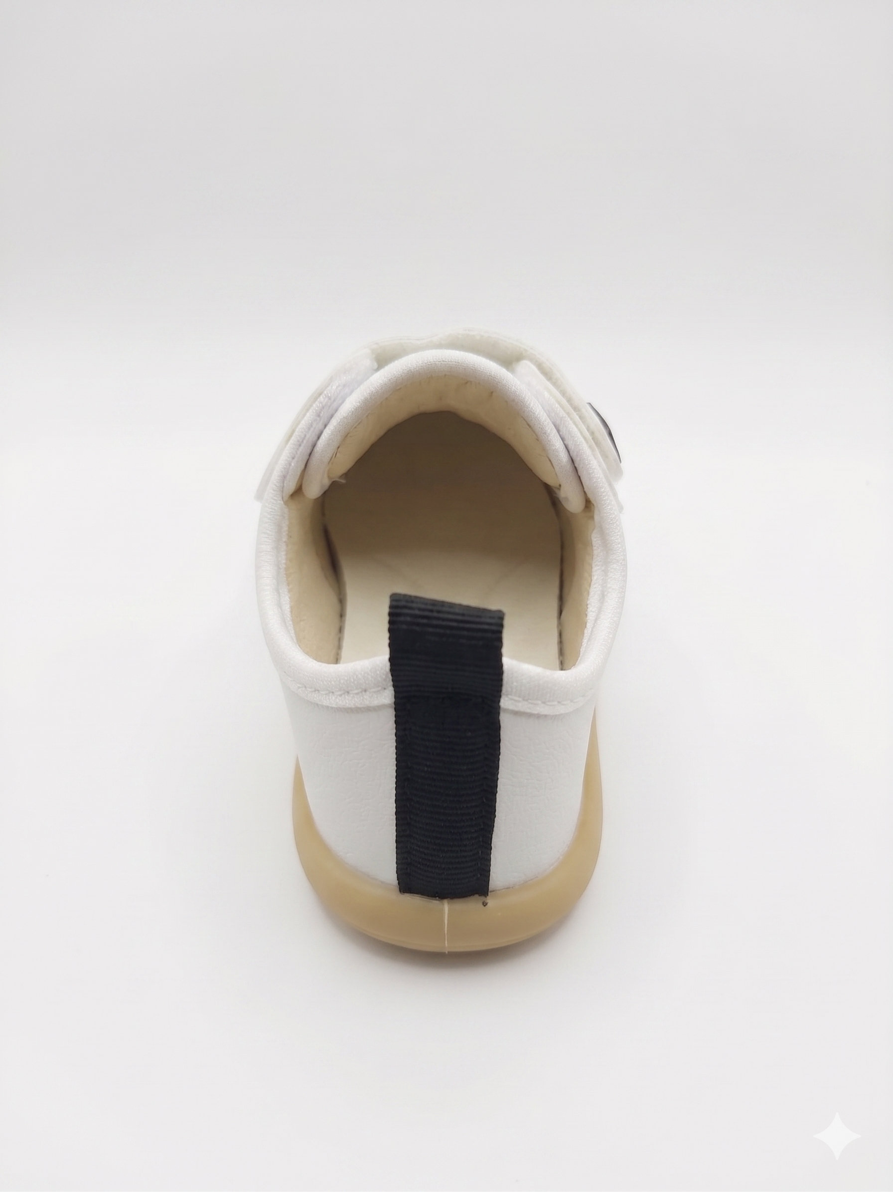 Tênis Infantil Pimpolho Branco e Preto Calce Fácil Velcro