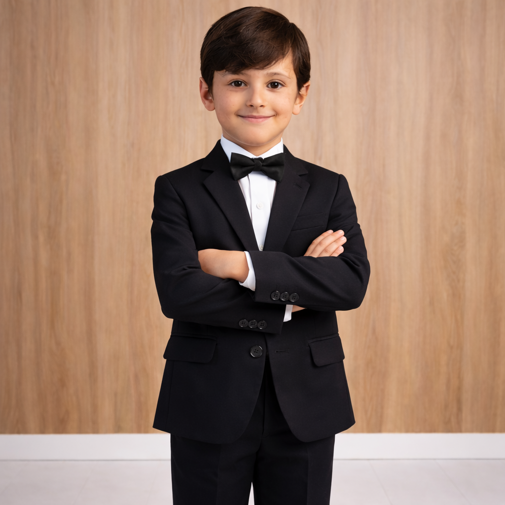 Terno Infantil Oxford Preto ou Azul Marinho