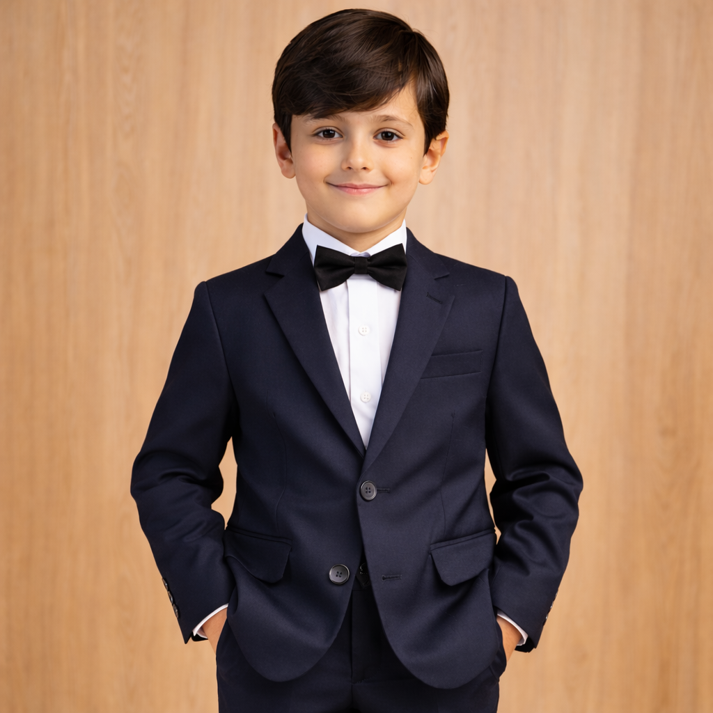 Terno Infantil Oxford Preto ou Azul Marinho