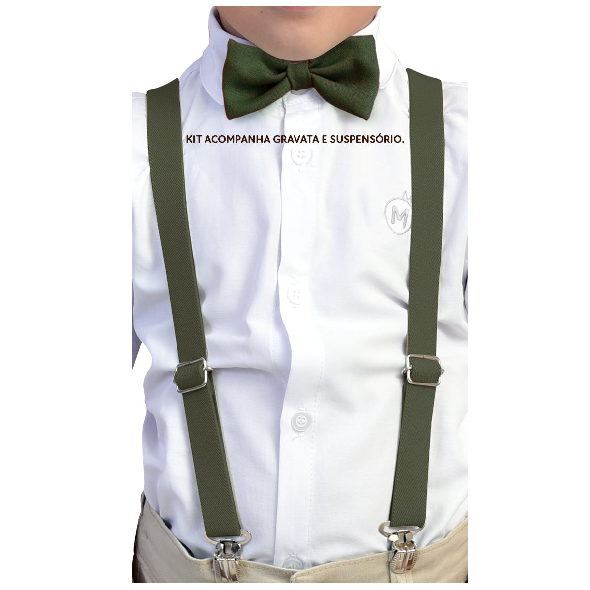 Kit Gravata Borboleta e Suspensório - INFANTIL Várias Cores - Envio Rápido (Atacado)