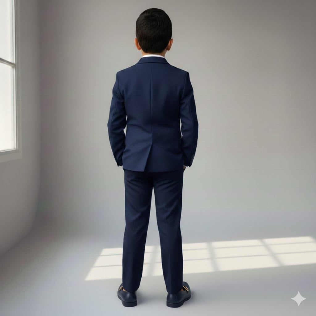 Terno Infantil Oxford Preto ou Azul Marinho