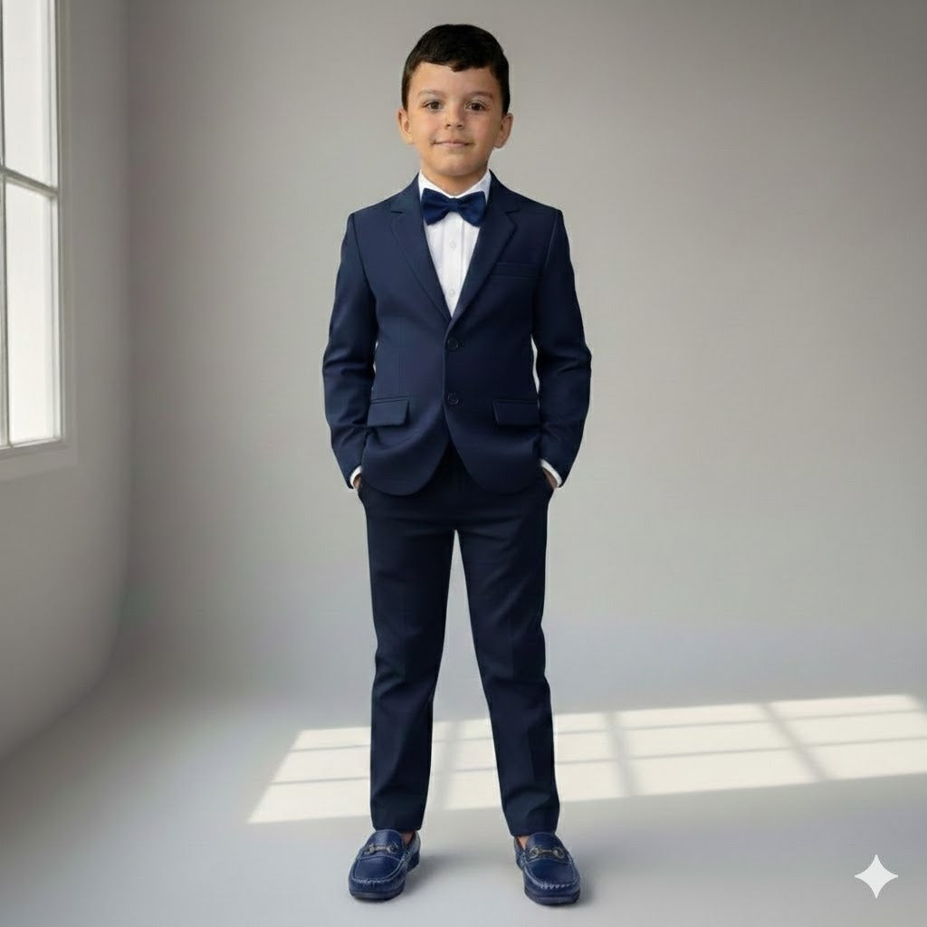Terno Infantil Oxford Preto ou Azul Marinho