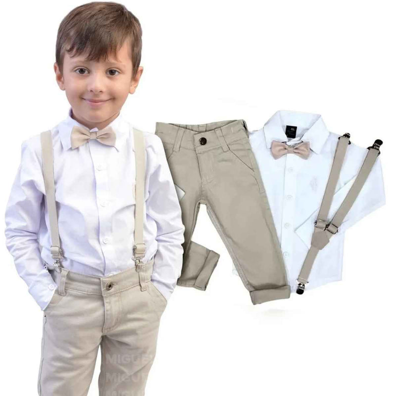 Conjunto Roupa Menino Bebê Batizado Casamento - Envio Rápido